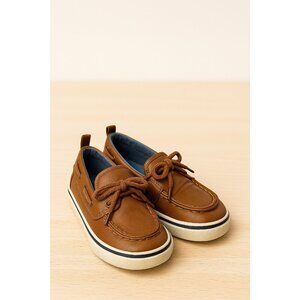 Brown Leather Boy's Moccasins Size 12 Toddler Pre-owned